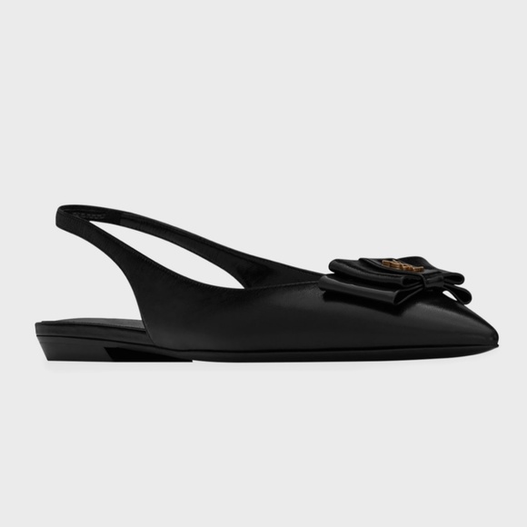NIB Saint Laurent Anais Slingback flat, sz 38 - Picture 1 of 3